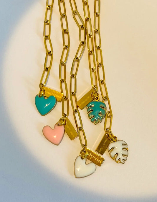 Paperclip Salty Pendant Bracelet The Bikini Shoppe