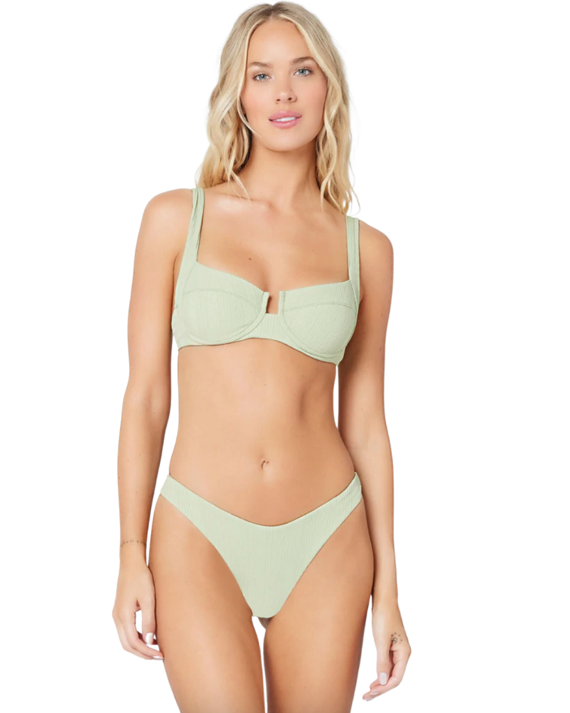 Pointelle Rib Cabana Bikini Bottom The Bikini Shoppe