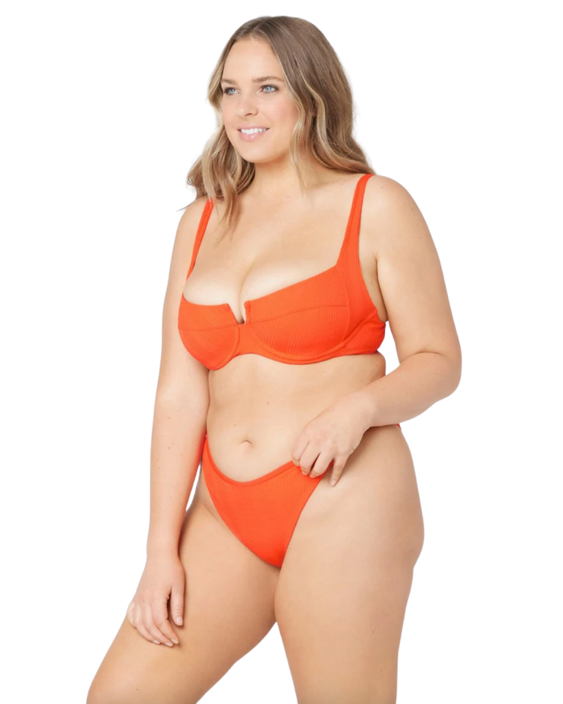 Pointelle Rib Cabana Bikini Bottom The Bikini Shoppe