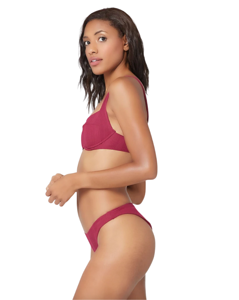 Pointelle Rib Cabana Bikini Bottom The Bikini Shoppe