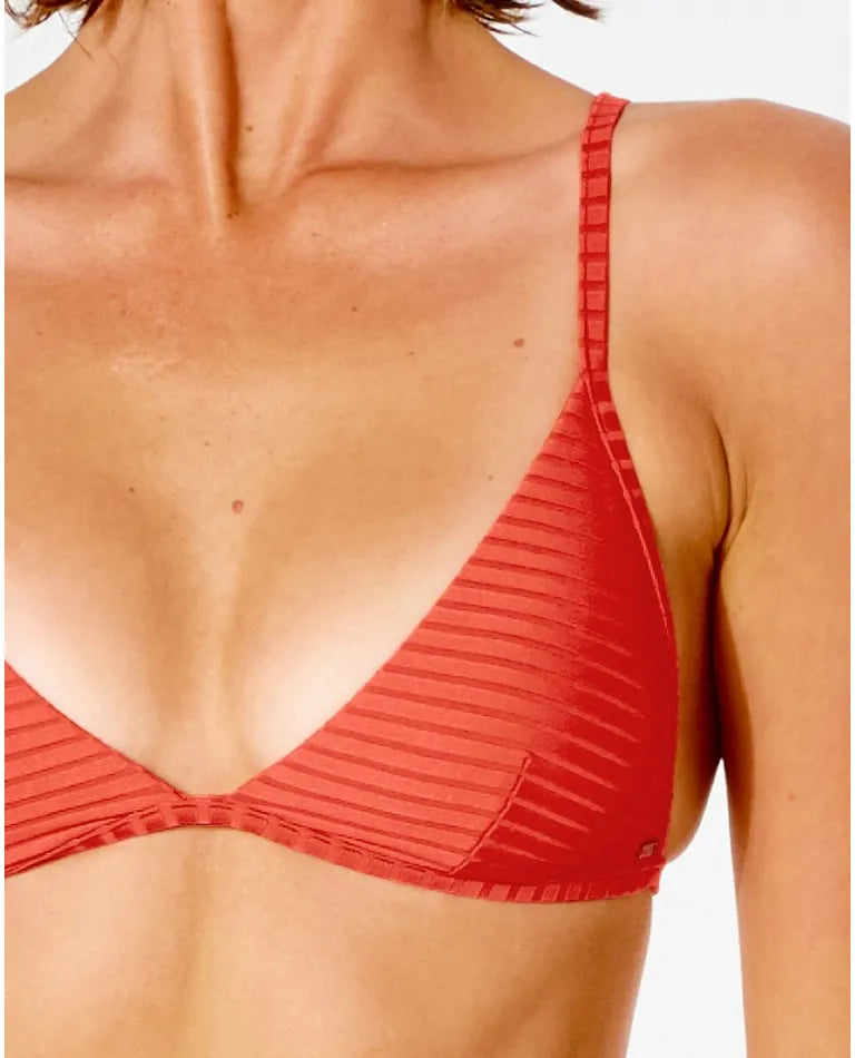 Premium Surf Banded Fixed Triangle Bikini Top The Bikini Shoppe