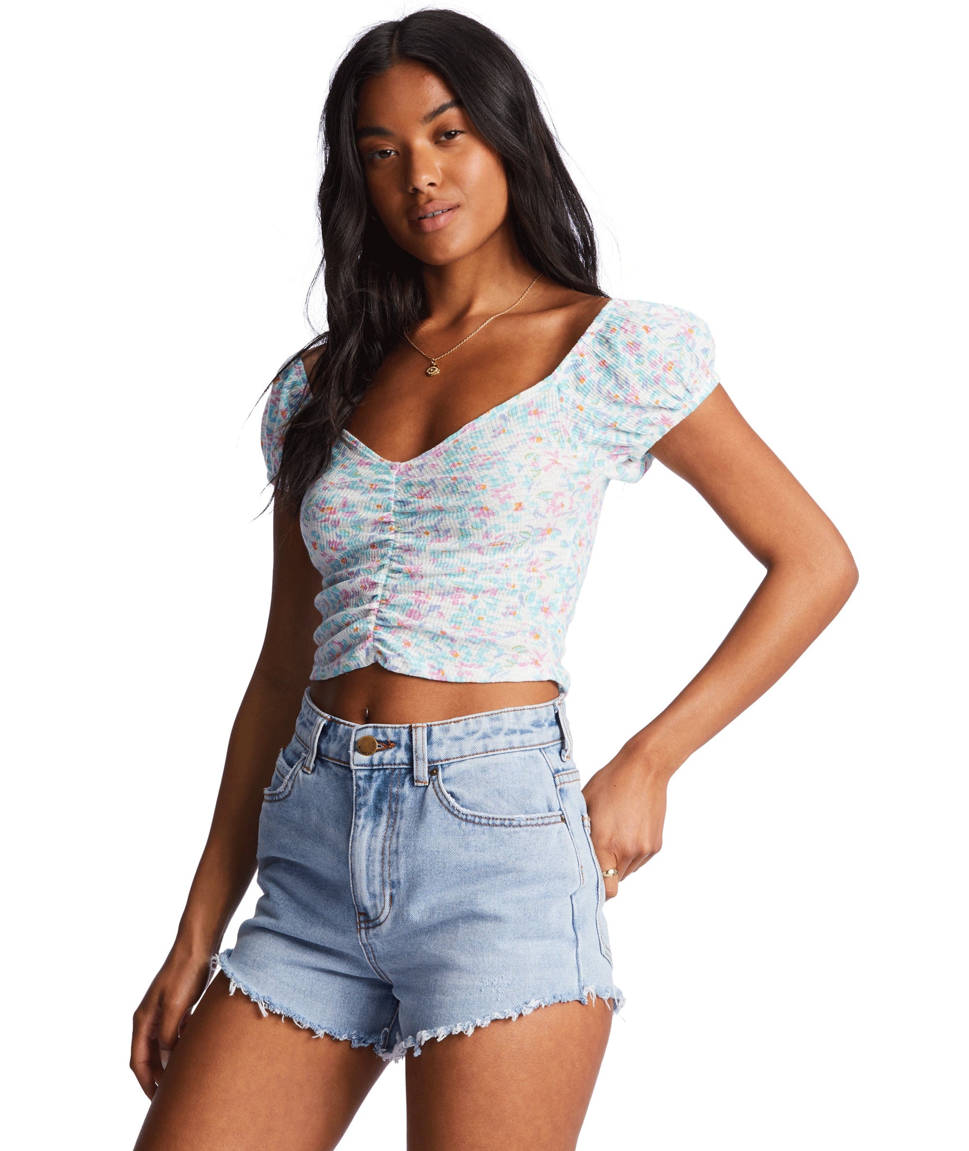 Pretty Sweet Ruched Top The Bikini Shoppe