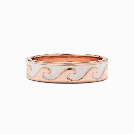 Reversible Mother of Pearl Wave Ring The Bikini Shoppe