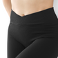 Ribbed Crossover Waistband Leggings The Bikini Shoppe