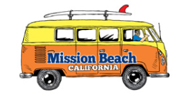 San Diego Stickers The Bikini Shoppe