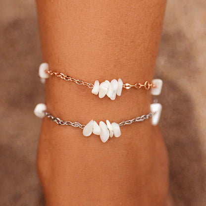 Sea Treasures Rose Gold Anklet The Bikini Shoppe