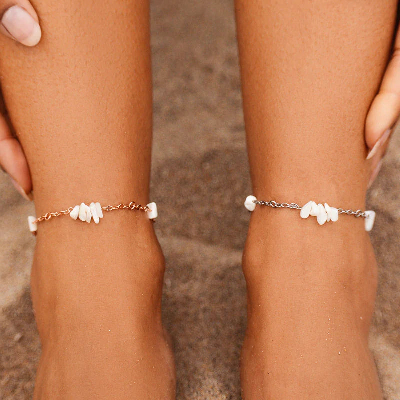 Sea Treasures Rose Gold Anklet The Bikini Shoppe