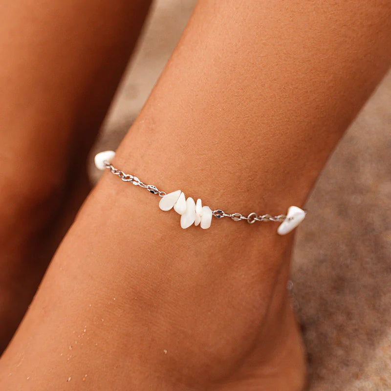 Sea Treasures Rose Gold Anklet The Bikini Shoppe