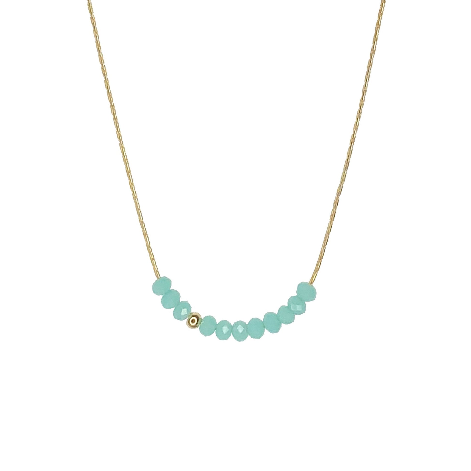 Sprinkle of Cyan Necklace The Bikini Shoppe