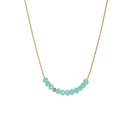 Sprinkle of Cyan Necklace The Bikini Shoppe