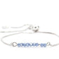 Sprinkle of Stormy Ocean Grey Blue Bolo Bracelet The Bikini Shoppe