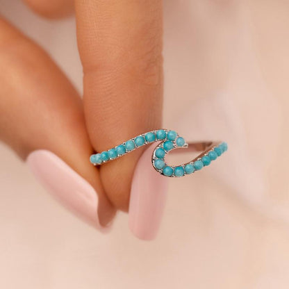 Stone Wave Ring The Bikini Shoppe