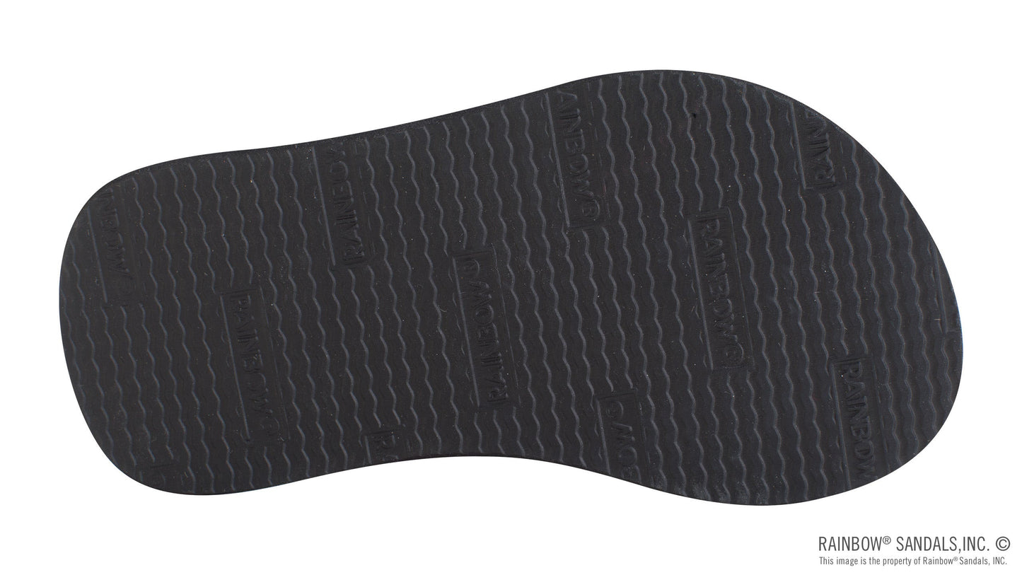 The Grombow - Soft Rubber Top Sole with 1/2" Narrow Strap and Pin Line The Bikini Shoppe