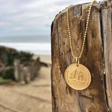 The Salty Cali Token Pendant The Bikini Shoppe