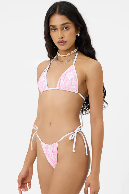Tia Floral String Bikini Bottom The Bikini Shoppe