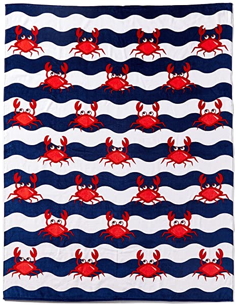 Towel for Two Crabs Beach Blanket The Bikini Shoppe