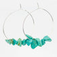 Turquoise Rock Candy Hoop Earrings The Bikini Shoppe