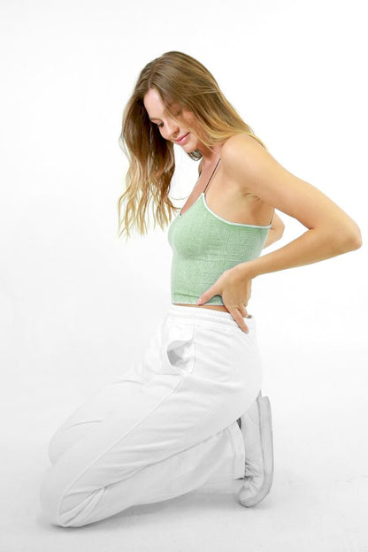 Vintage Ribbed Crop Top The Bikini Shoppe