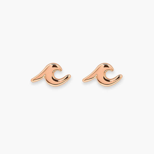 Wave Stud Earrings The Bikini Shoppe