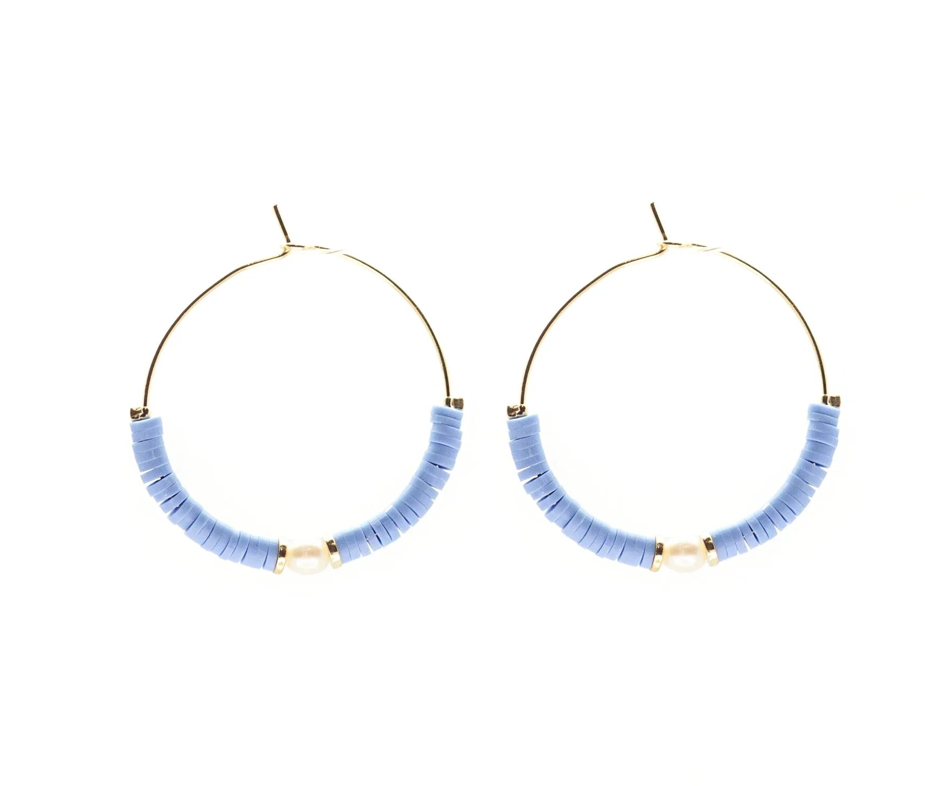 Windansea Hoops -Salty Shells Earrings The Bikini Shoppe