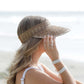 Playa Crochet Straw Visor