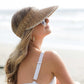 Playa Crochet Straw Visor