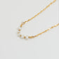 Pearl And Chain Necklace - Salty Shells
