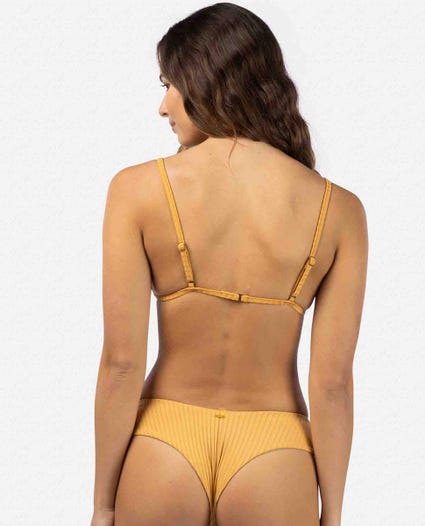 Premium Surf Banded Fixed Triangle Bikini Top