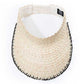 Playa Crochet Straw Visor