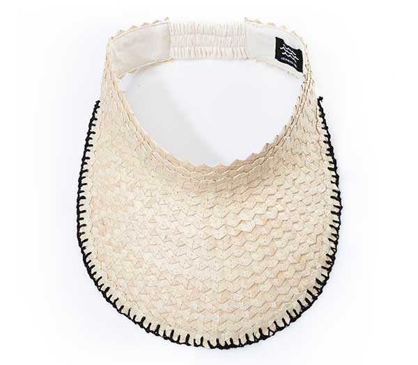 Playa Crochet Straw Visor