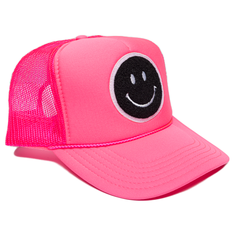 Local Beach Smiley Patch Trucker Hat