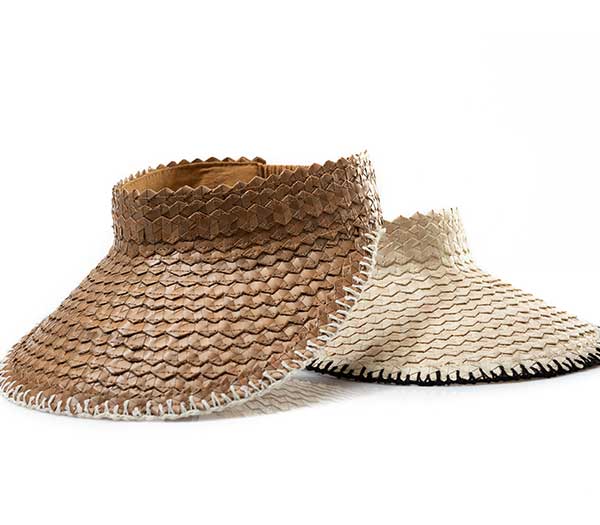 Playa Crochet Straw Visor