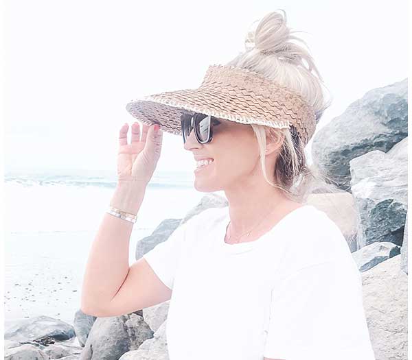 Playa Crochet Straw Visor